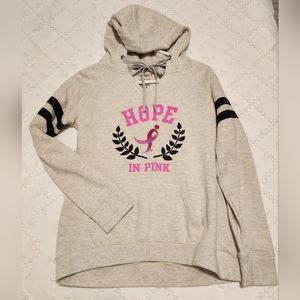 Breast cancer awareness fleece sweater hoodie